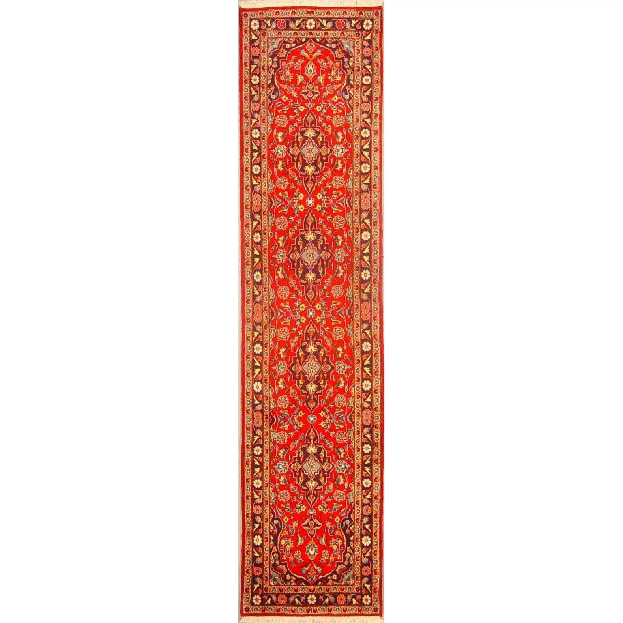 One Of The Kind Persian Yazd Rug 10'3" x 2'4"